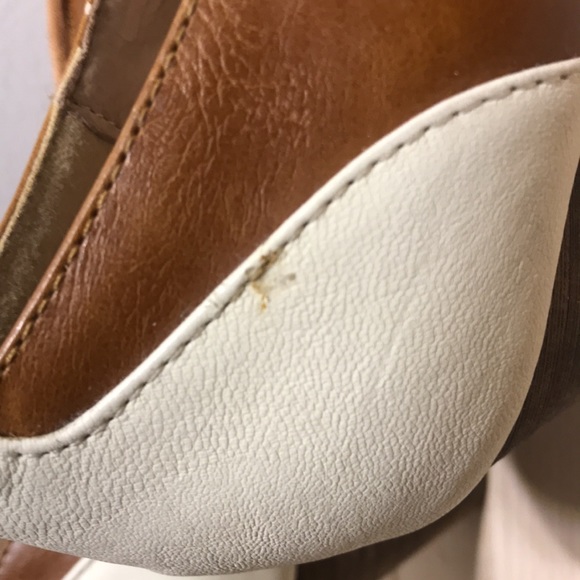 Vintage leather saddle shoe heels - Picture 6 of 10